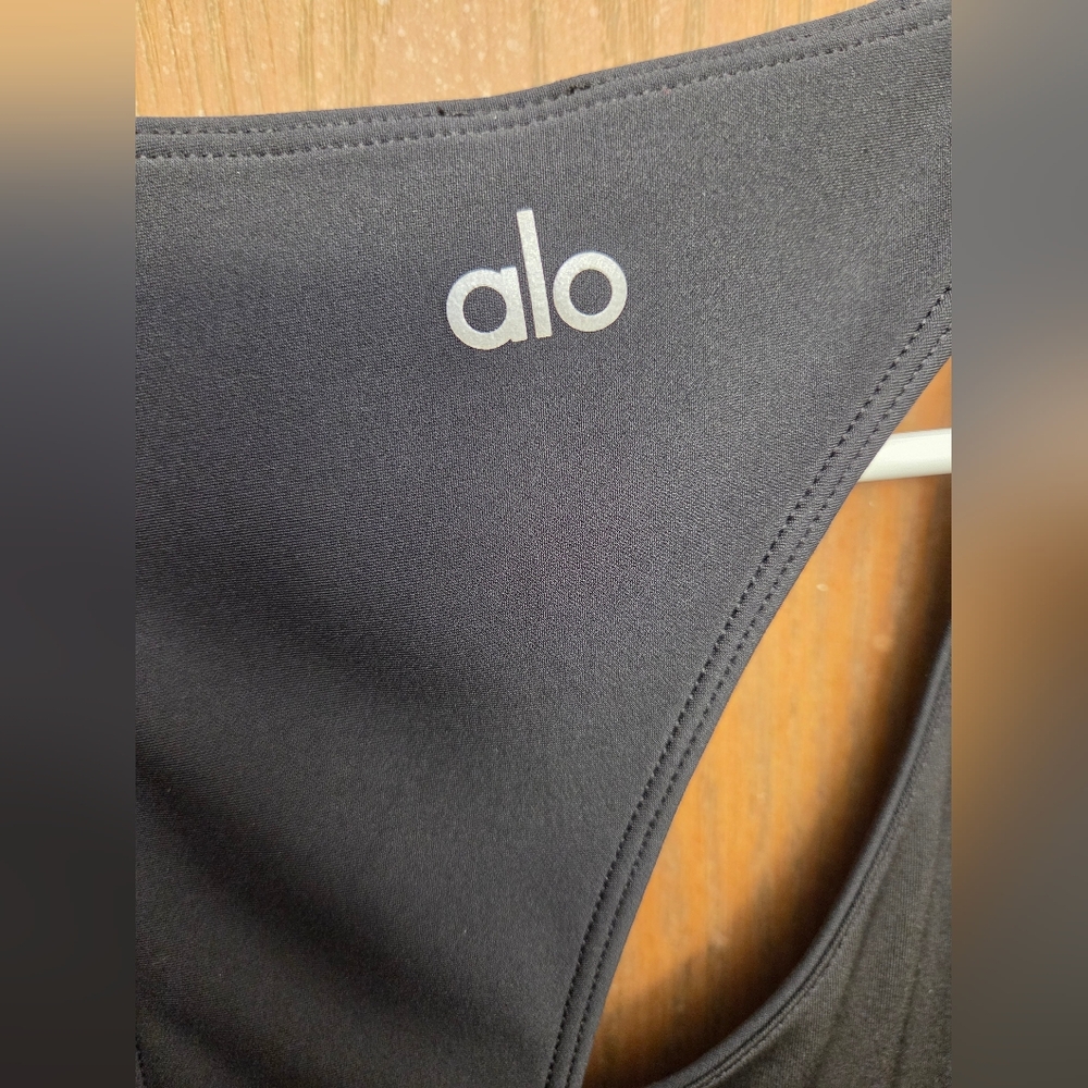 ALO Yoga Black Performance Swimsuit - Picture 4 of 5